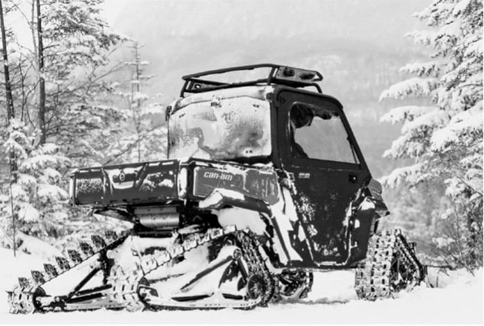 Recalled 2020 Can-Am Defender HD10 with track kits