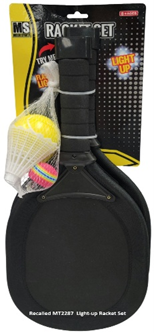 Recalled Misco Sports Light-Up Racket Set