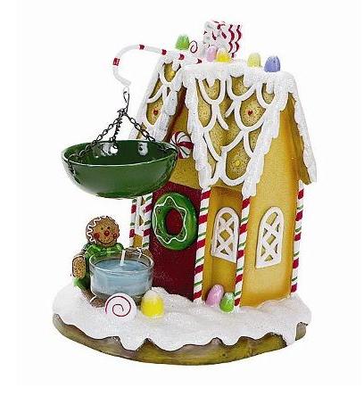 Gingerbread house tea light candle warmer