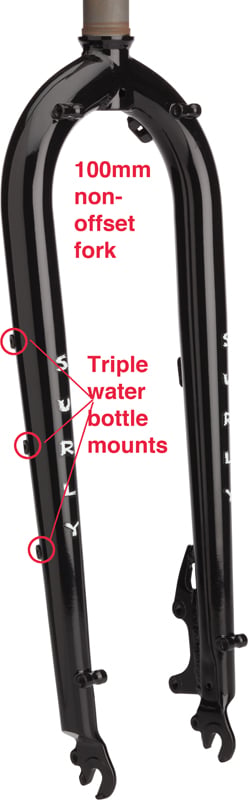 Surly 100mm non-offset bicycle fork