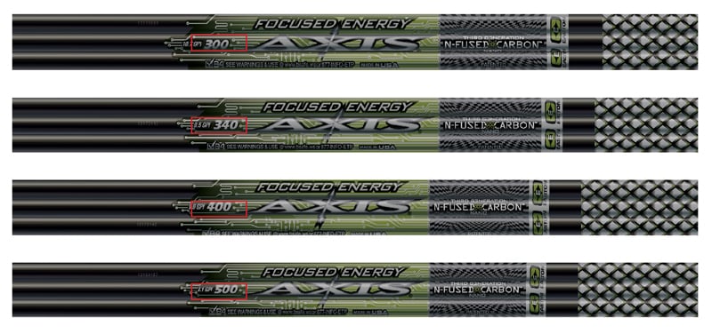 Recalled Easton Axis arrows size number location