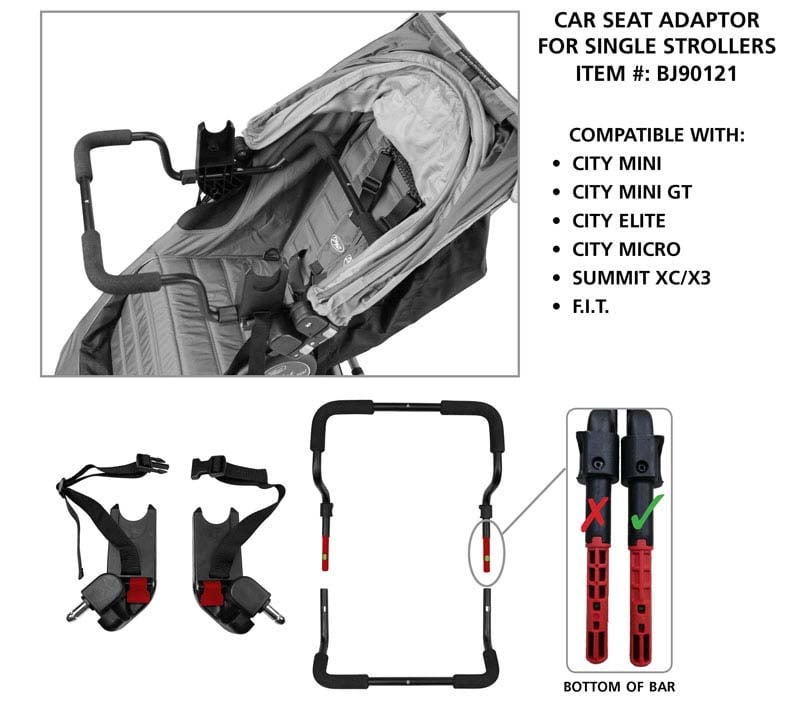 Single stroller and adaptor #BJ90121