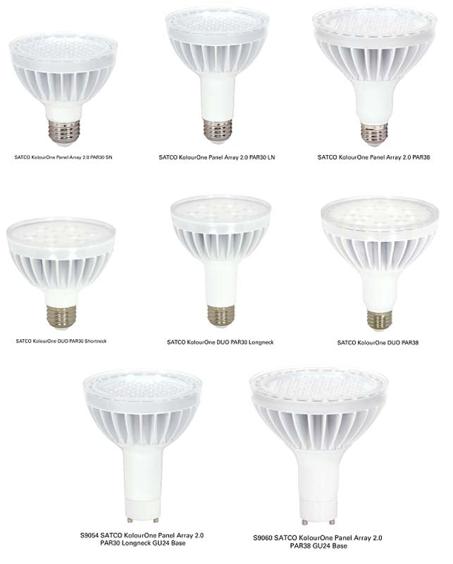 SATCO KolourOne Panel Array and DUOLED Light Bulbs