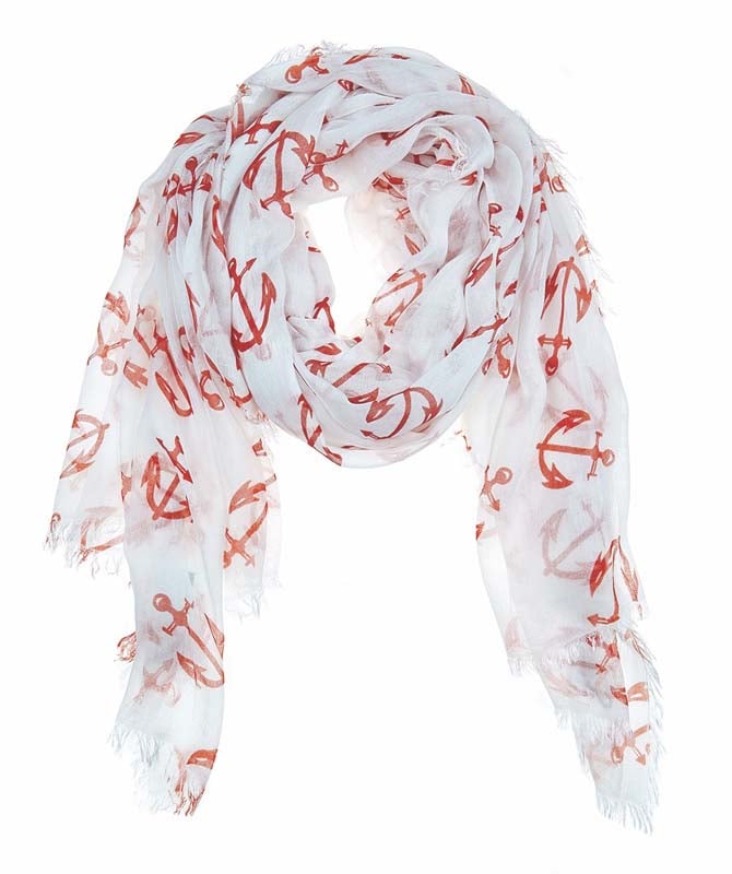 Julie Vos Sierra women’s Anchor scarf -- orange