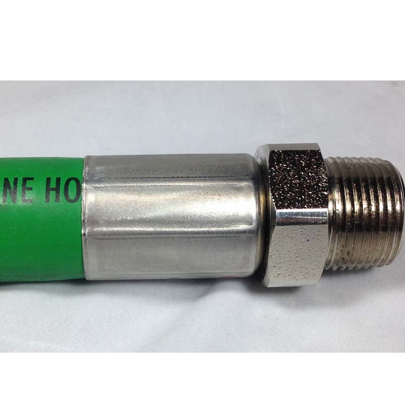 Green 1” FLEX-ING™ FLEX-ON Hardwall Curb Hose crimp