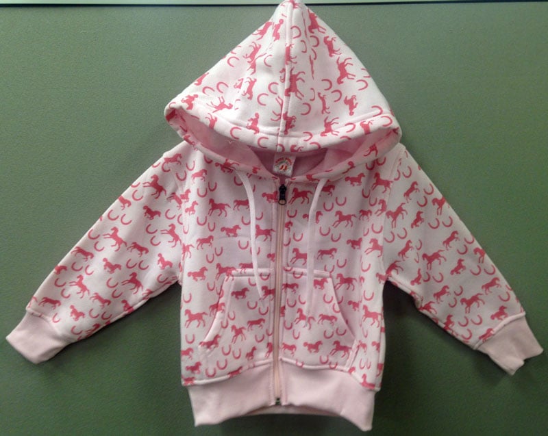 Kiddie Korral Girl Hoodie Pony/Pink