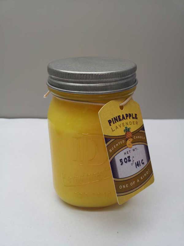 DD brand 5-ounce Mason jar candle