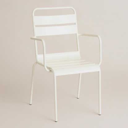 Cost Plus World Market Ronan Bistro Chair Antique White SKU 502281