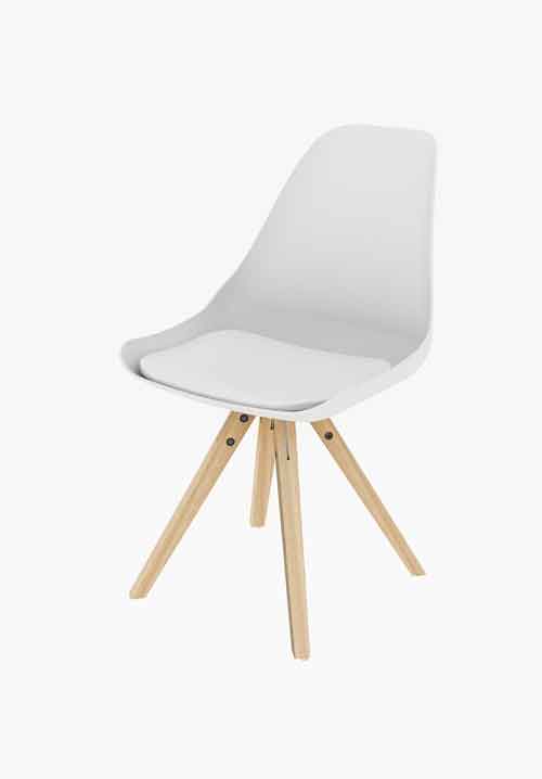 Stars Plastic Chair in White