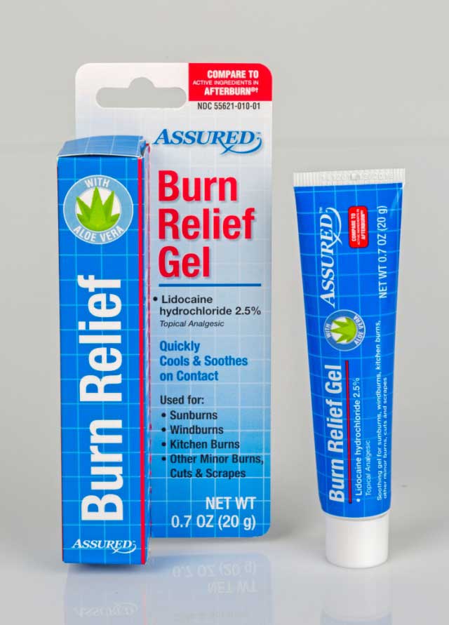 Assured™ Burn Relief Gel (Front)