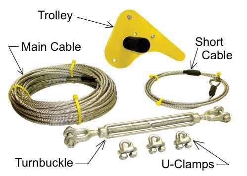 BYA Skyline backyard zipline kit
