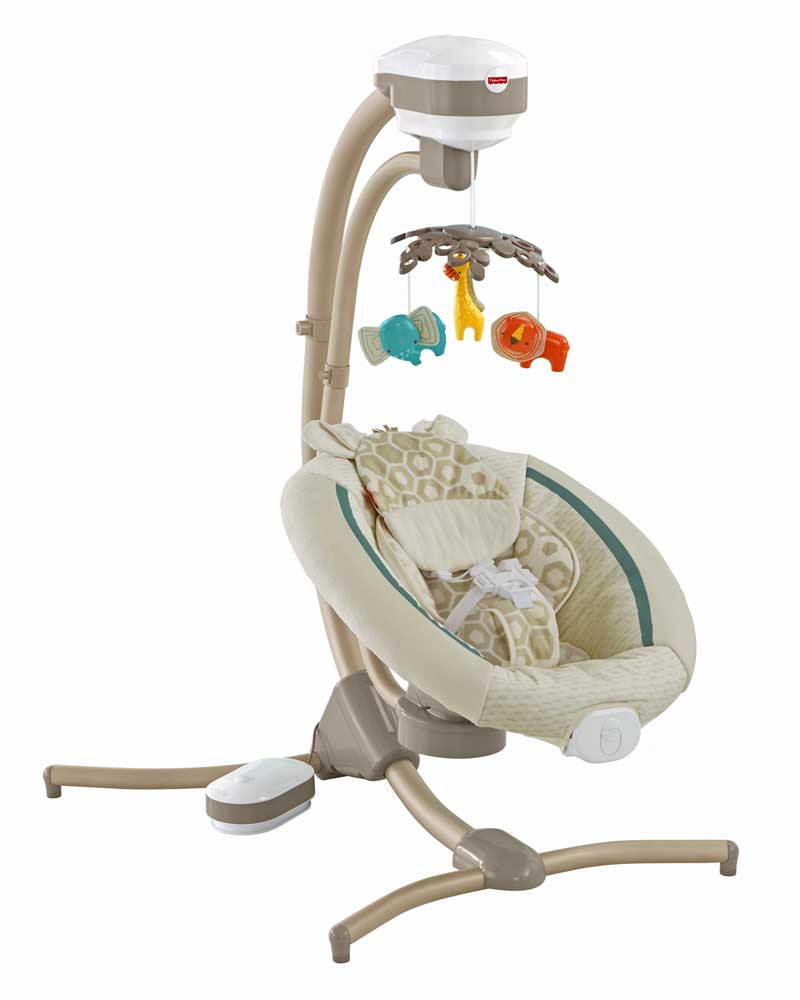CHM84 Soothing Savanna Cradle 'n Swing