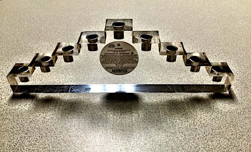 Acrylic Hanukkah Menorah