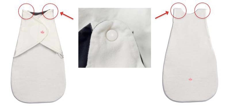 Recalled Little Lotus baby swaddle and sleeping bag