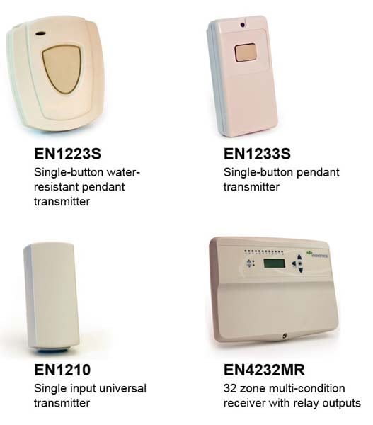 Inovonics transmitters and receivers