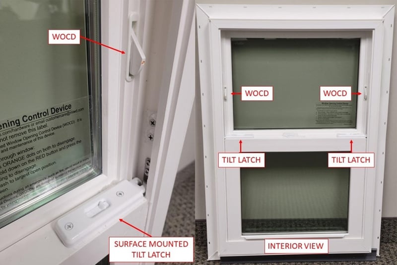 Recalled MI Windows and Doors 1620 vinyl single-hung impact window