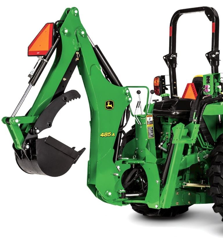 John Deere model 485A backhoe attachment