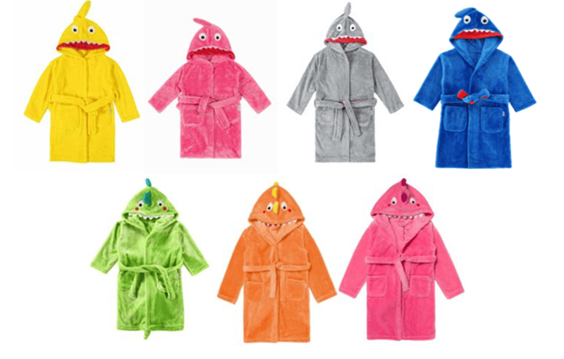 Recalled Lolanta Children’s Flannel Bathrobes – dinosaur and shark styles