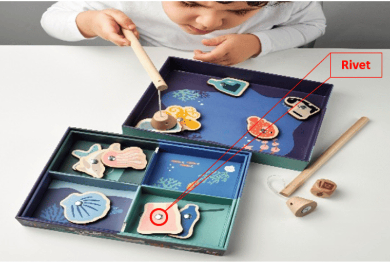Recalled BLÅVINGAD fishing game