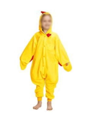 Recalled Changshu Lingshang Trading NewCosplay children's sleepwear (yellow chicken)