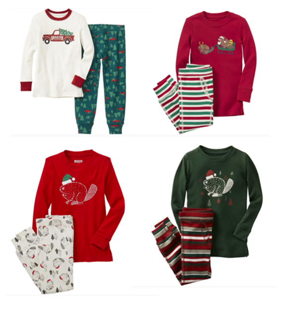 Recalled Duluth Trading Children's Holiday Pajama Sets