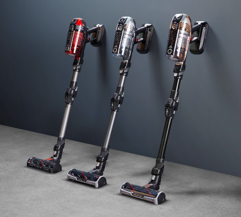 X-Force Flex vacuum cleaner (red, black and silver) that has the recalled lithium-ion battery in the handle