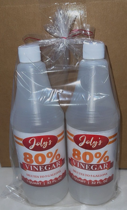 Recalled Joly's 80% Vinegar (32 oz, pack of two) Product packaging