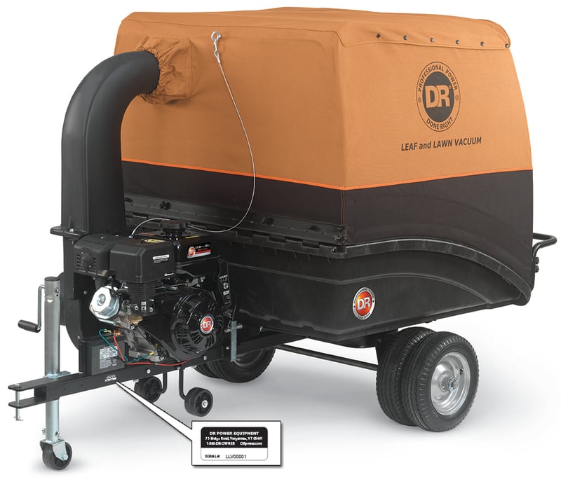 Recalled Pro leaf and lawn vacuum with serial number location