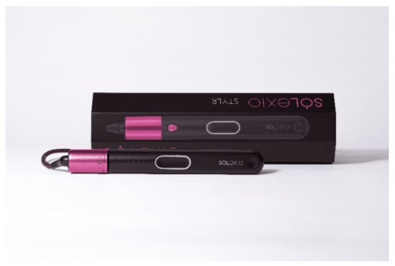 Recalled hair styler (pink) and packaging