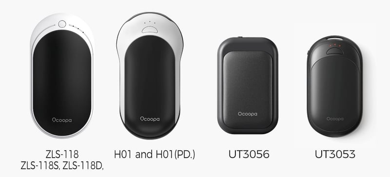 Recalled OCOOPA Rechargeable Hand Warmers – models