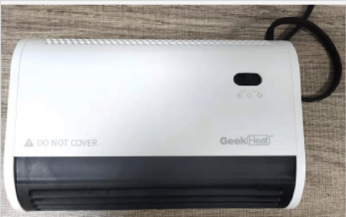 Recalled Geek Heat DH-QN06 Personal Heater - Top