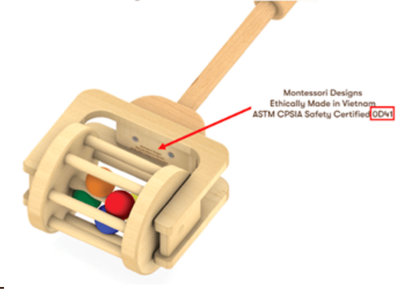 Recalled Monti Kids Push Toy