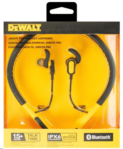 Recalled DEWALT wireless earphones
