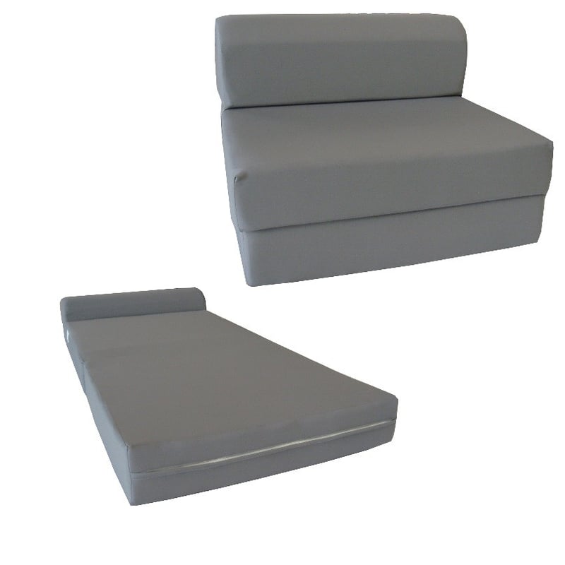 Recalled D&D Futon Furniture Sleeper Chair Folding Foam Bed in the mattress and sleeper chair configuration.