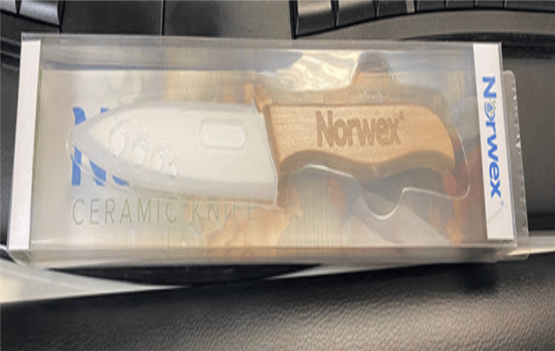 Recalled Norwex Ceramic Knife