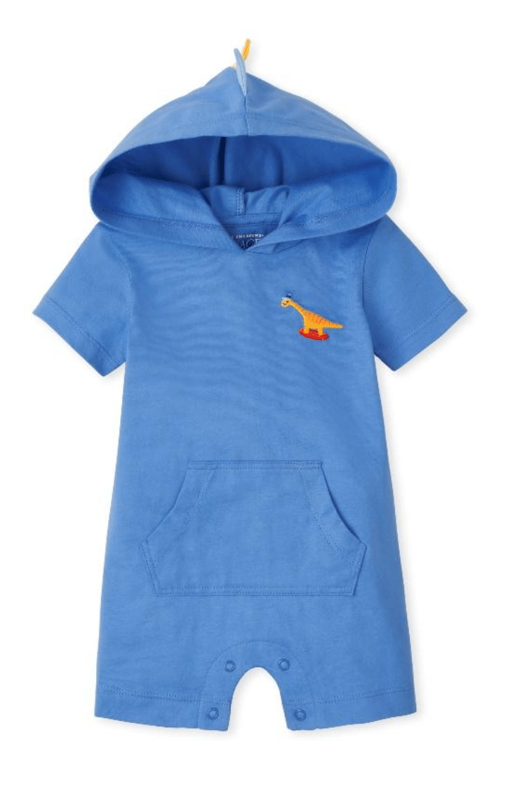 Recalled Baby Boy Dino Romper in Blue