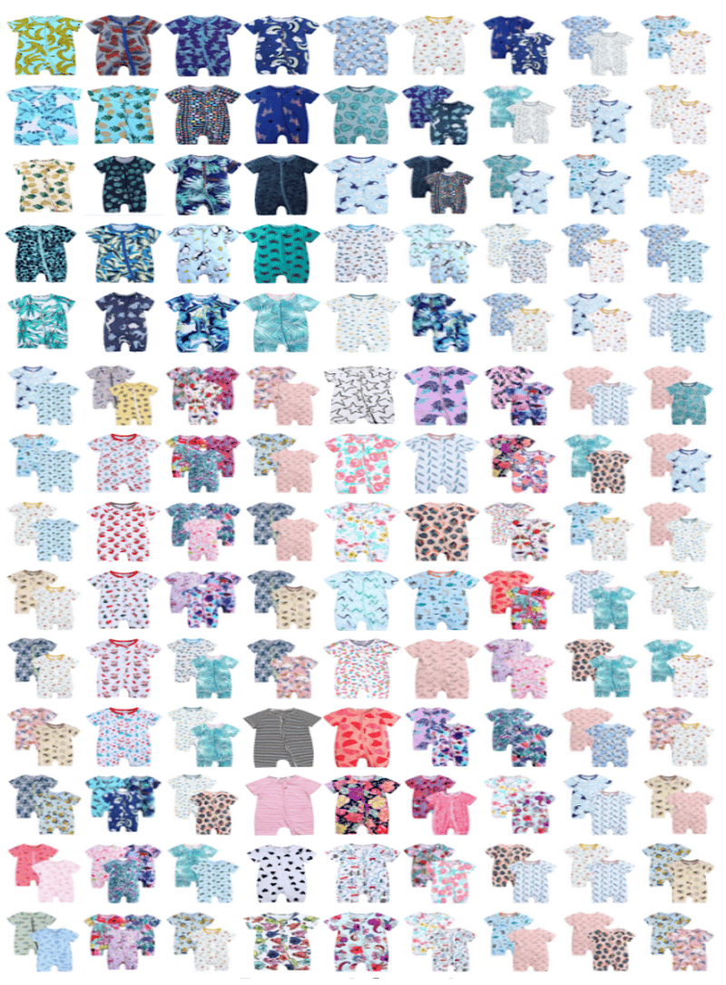 Recalled Kids Tales pajamas, various print designs
