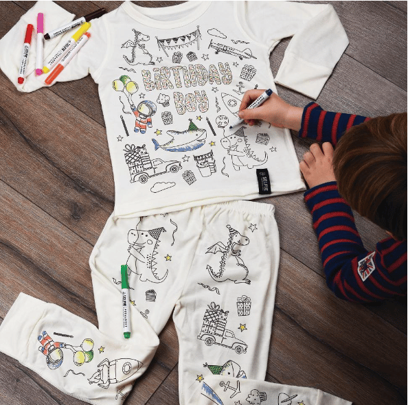 Recalled Selfie Craft Co. pajama set in Birthday Boy