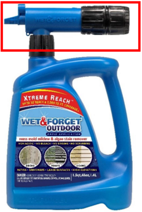 Recalled Wet & Forget "Xtreme Reach" Mold & Mildew Stain Remover – 48 oz. Bottle