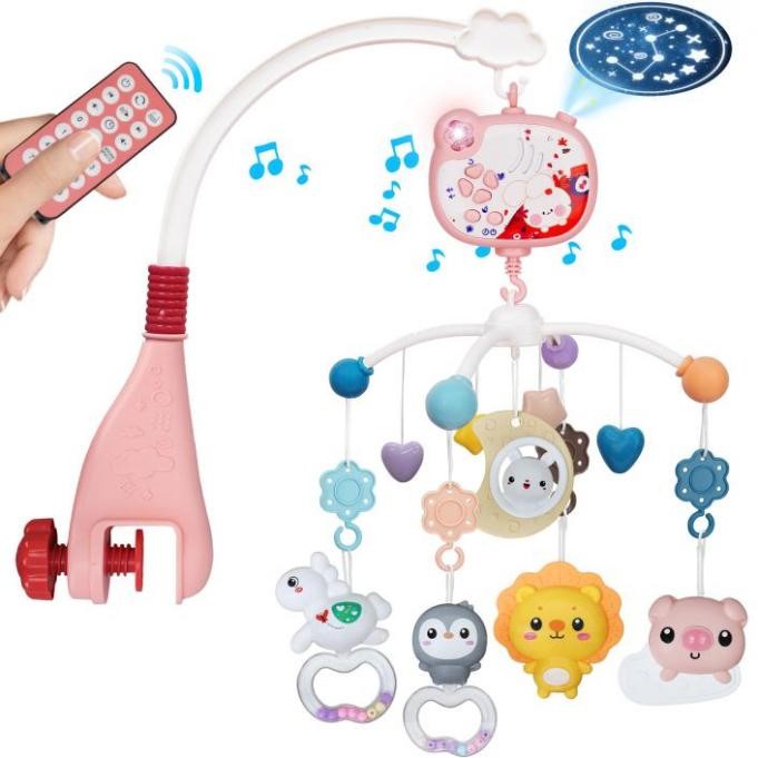 Recalled Youbeien Crib Mobile in pink