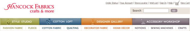Hancock Fabrics promotional content