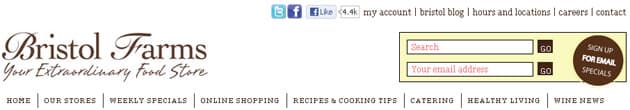 Bristol Farms promotional content