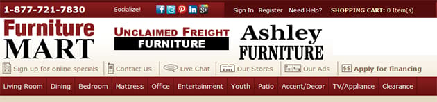 Furniture Mart promotional content