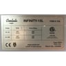 Model (ITEM #:) and batch number located on a label inside of the door of the recalled minifridge