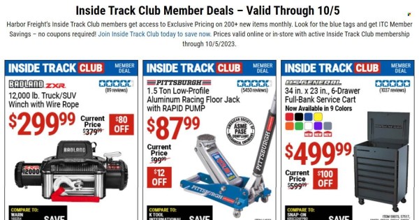 Harbor Freight current Flyer online