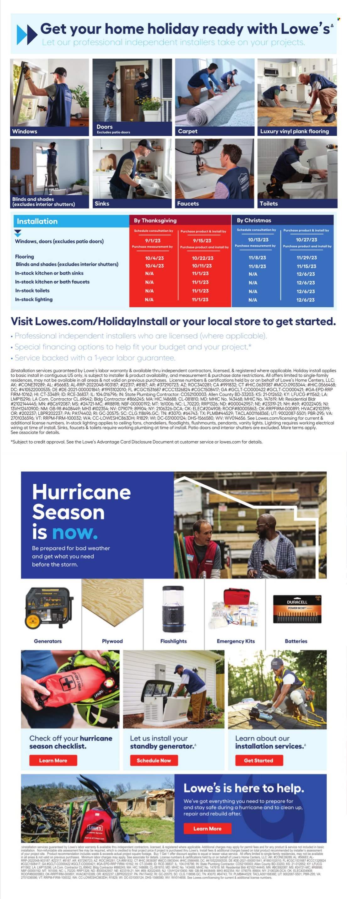 Lowe's Ad - Page 1