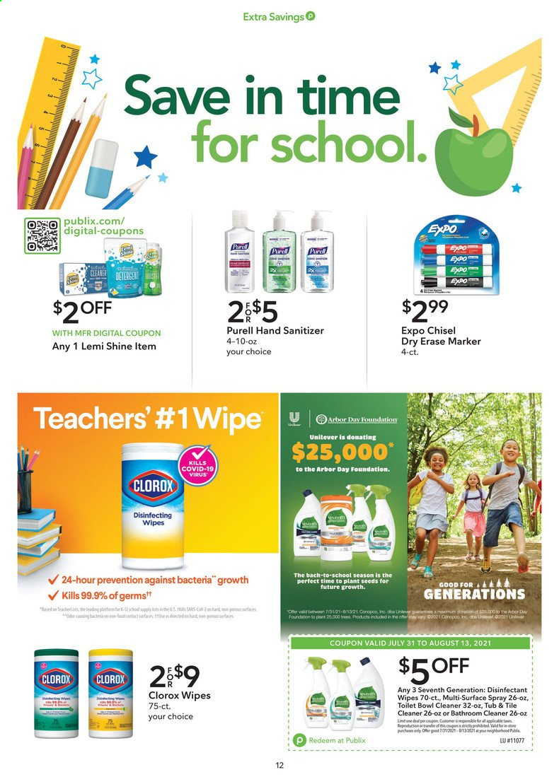 Publix Ad from july 31 to august 13 2021 - Page 12