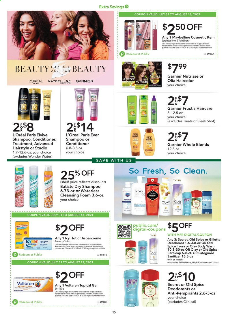 Publix Ad from july 31 to august 13 2021 - Page 15