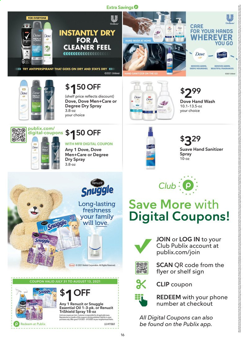 Publix Ad from july 31 to august 13 2021 - Page 16