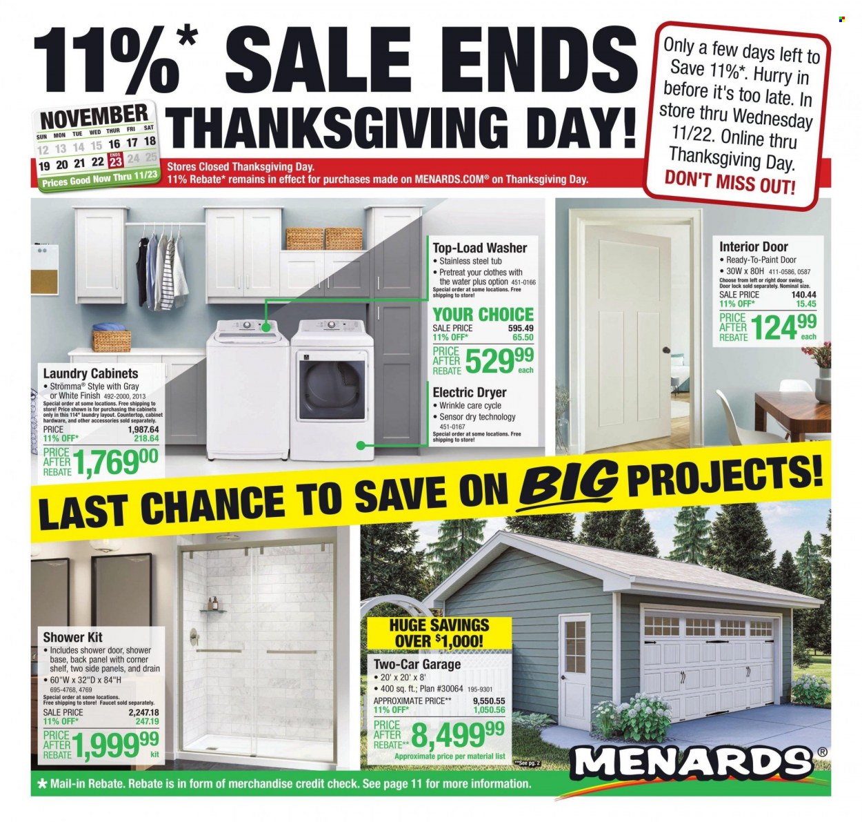 Menards Ad - Page 1